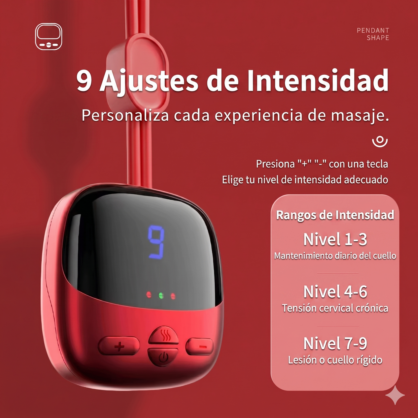 Mini masajeador de cuello colgante